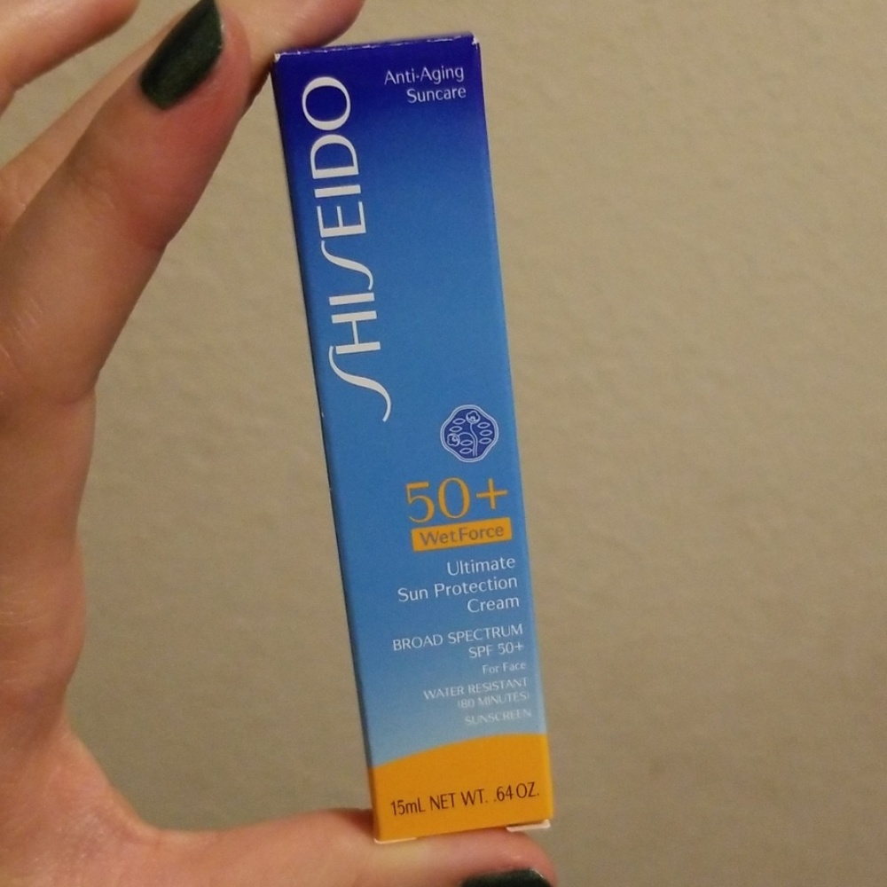 New Shiseido 50+ WetForce Sun Protection Cream - Picture 1 of 3